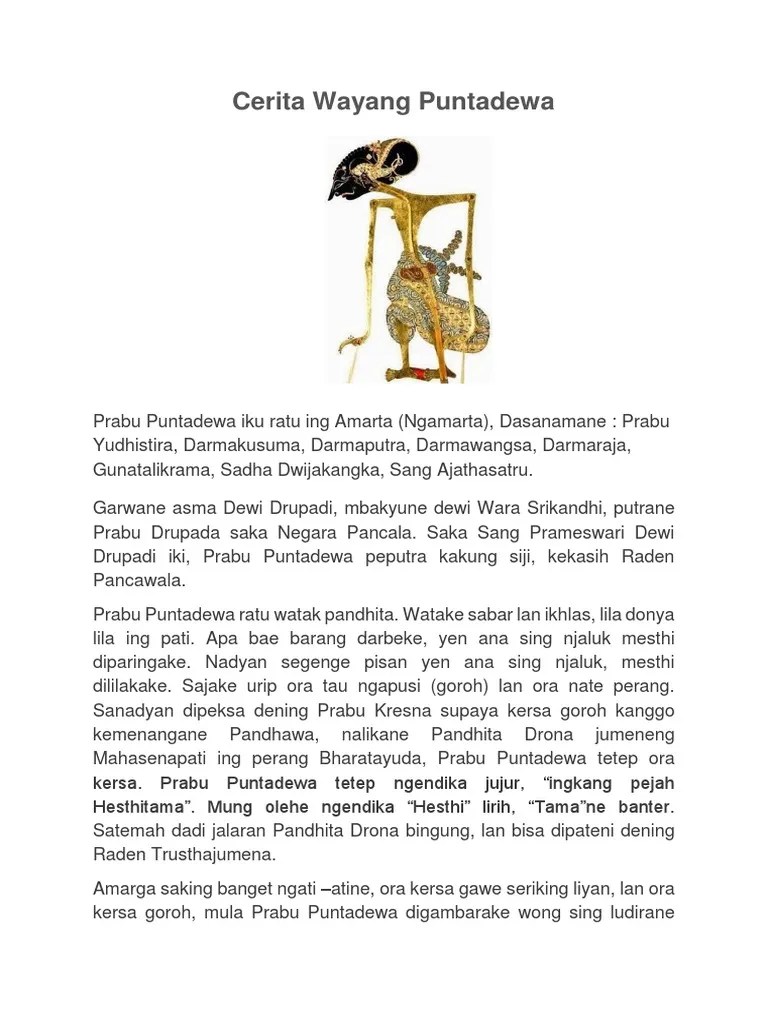 Puntadewa Satriya Ing Ngendi