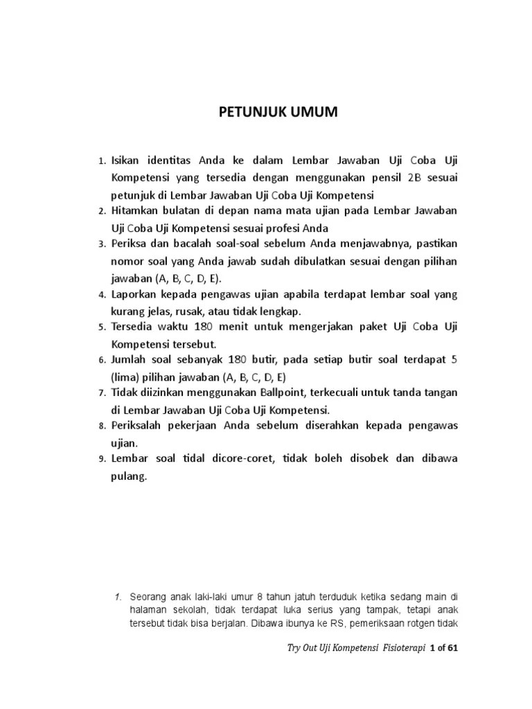 Soal tes cpns bidang fisioterapifull description. Contoh Soal Tes Fisioterapi Beserta Jawaban