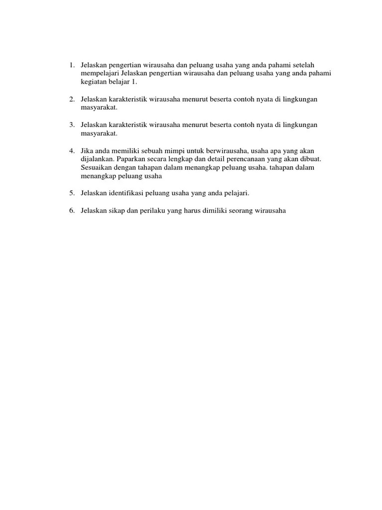 Latihan Uas PKK | PDF