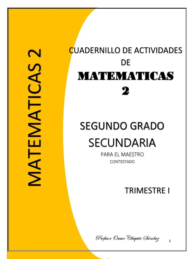 Libro De Matematicas Segundo Grado Contestado Telesecundaria Libros Para El Alumno Segundo Grado Volumen 2 Telesecundaria Nuevo Modelo Educativo Mi Telesecundaria Buenos Dias Disculpen Alguien Me Podria Decir Que Libro