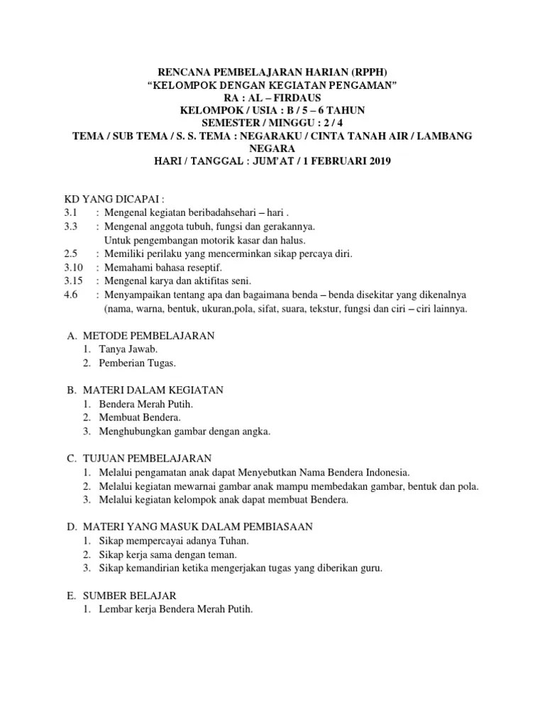 Pembukaan antara lain berisi : Rpph B Pdf
