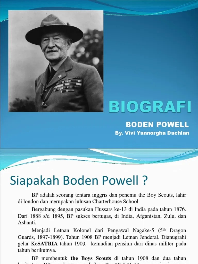 Presentasi Biografi Baden Powel | PDF