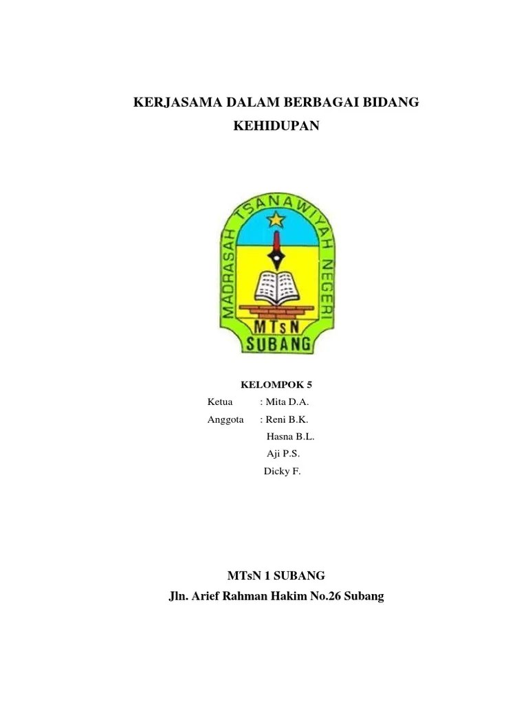 Makalah PPKN (Kerjasama Dalam Berbagai Kehidupan) 22 | PDF