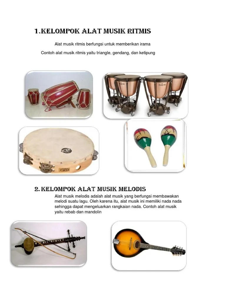 Kelompok Alat Musik Ritmis Hanya Musik | PDF