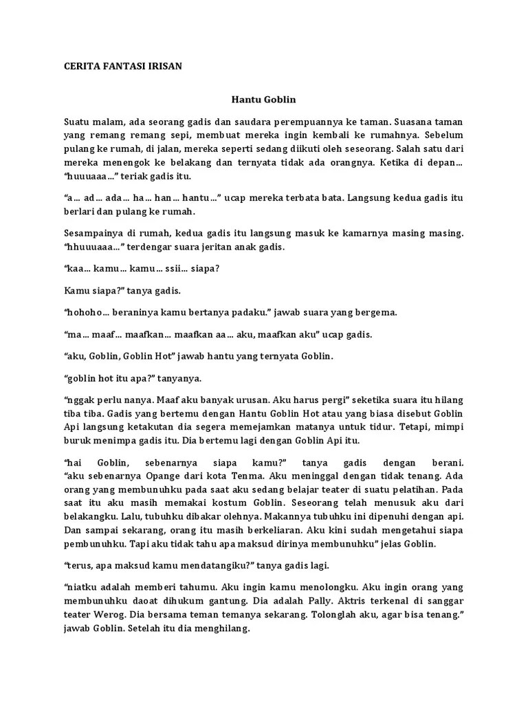 Contoh Cerita Fantasi