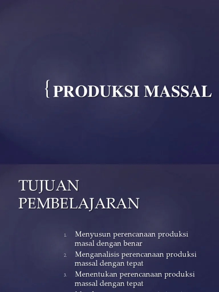 Produksi Massal | PDF