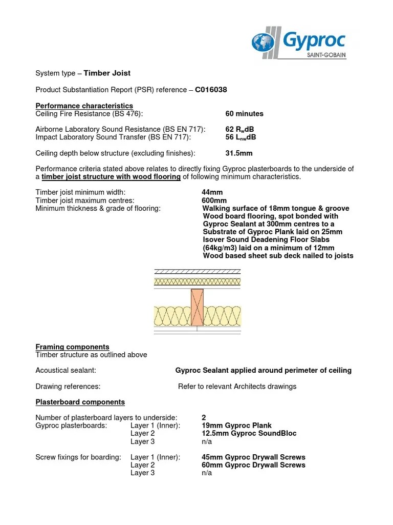 Registered in england and wales. C016038 Drywall Ceiling