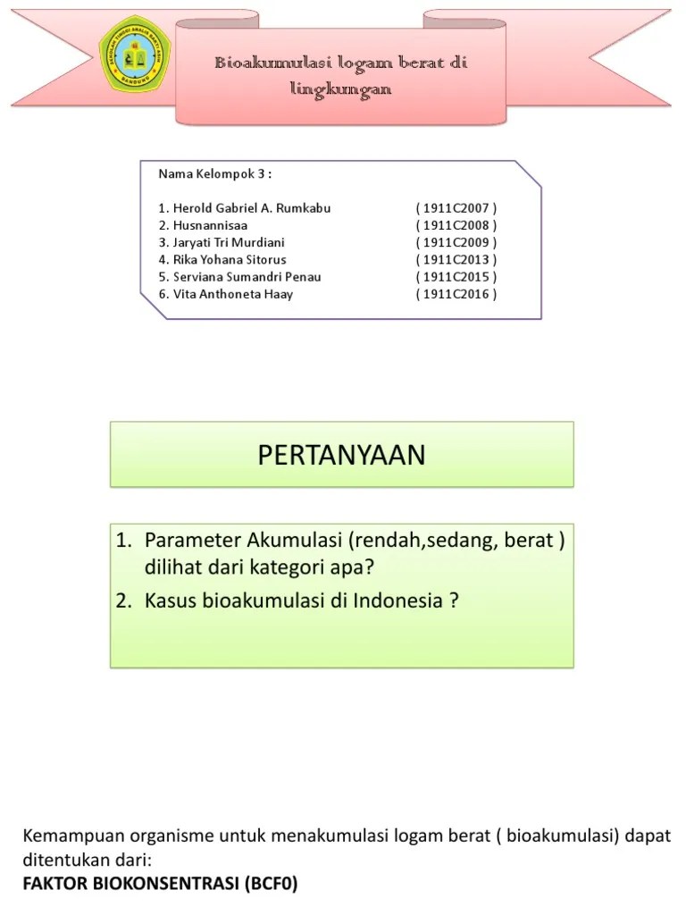 Bioakumulasi 2 | PDF