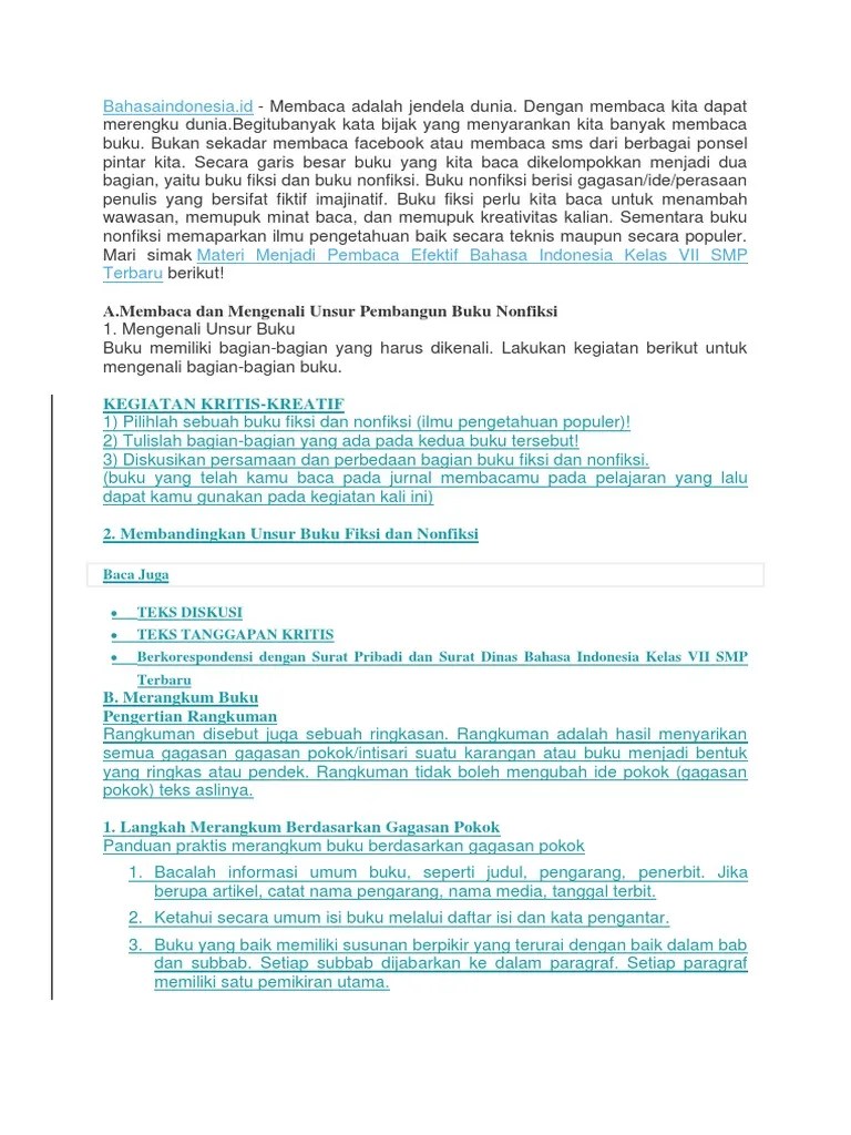 Bandingkan hasil diskusimu dengan info berikut! Bahasaindonesia Pdf