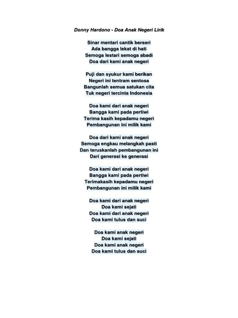 Lirik Lagu Lomba | PDF