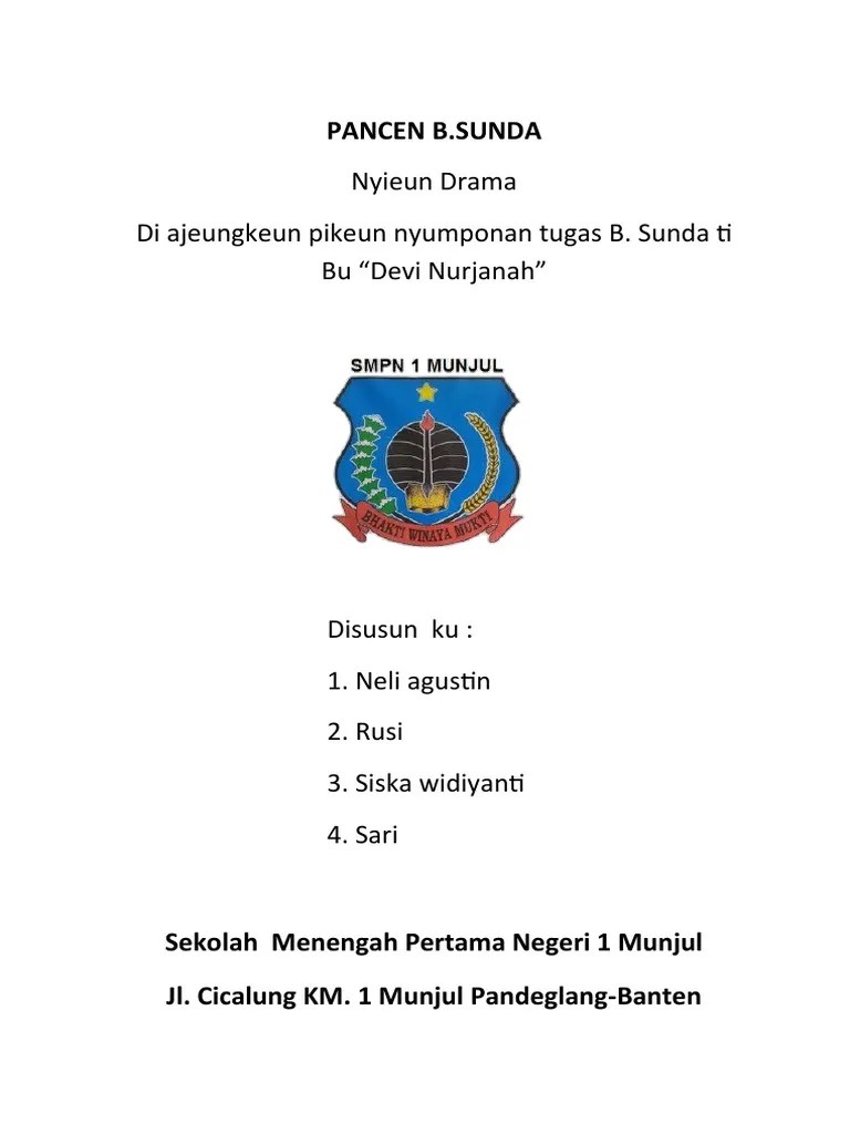 Drama Bahasa Sunda | PDF