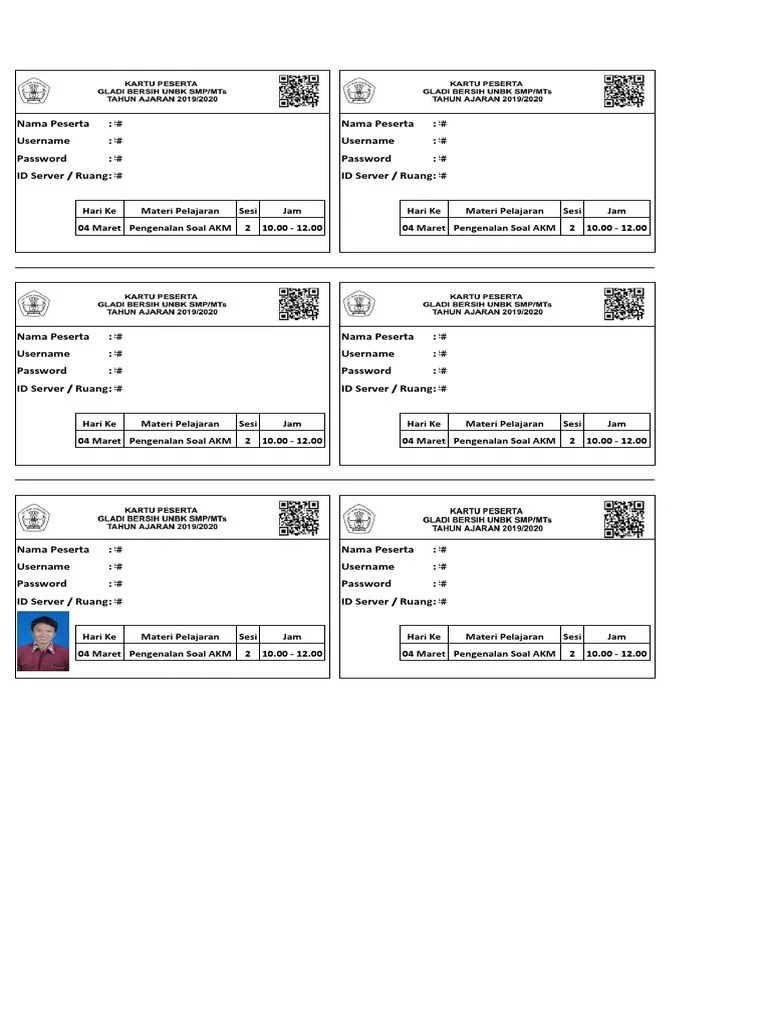Namun pada tahun ini ada format baru dari kartu peserta . Contoh Kartu Akm Buat Guru Pdf