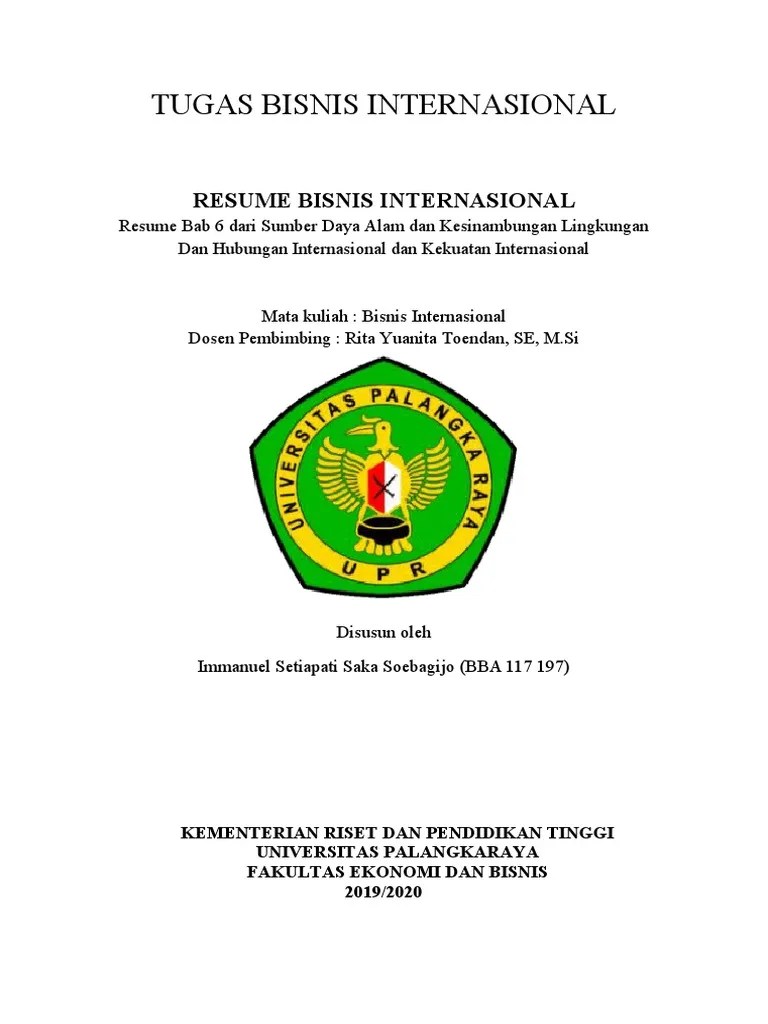 Sumber Daya Alam Dan Kesinambungan Lingkungan | PDF