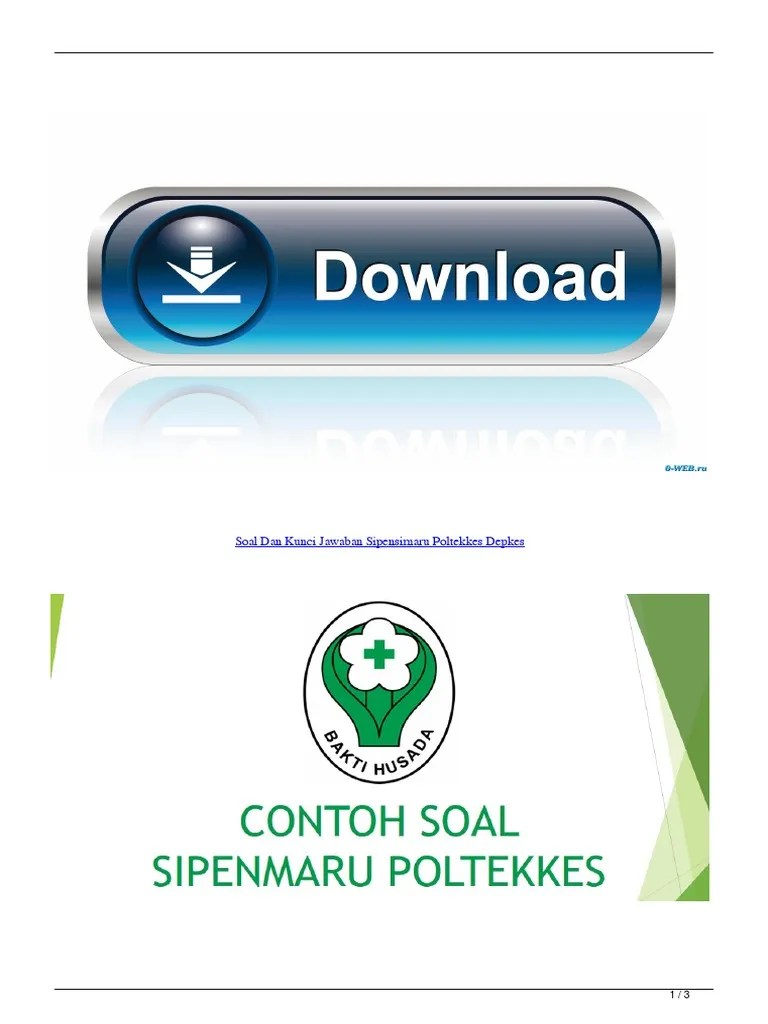 Semakin banyak soal yang anda pelajari tentunya berpeluang lebih besar untuk bisa lolos seleksi sipenmaru poltekkes 2021. Soal Dan Kunci Jawaban Sipensimaru Poltekkes Depkes