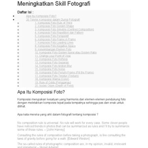 Kursus Fotografi: Tingkatkan Skill & Raih Potensi Kreatif
