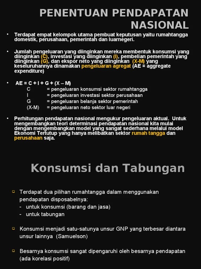 Perhitungan Pendapatan Nasional | PDF