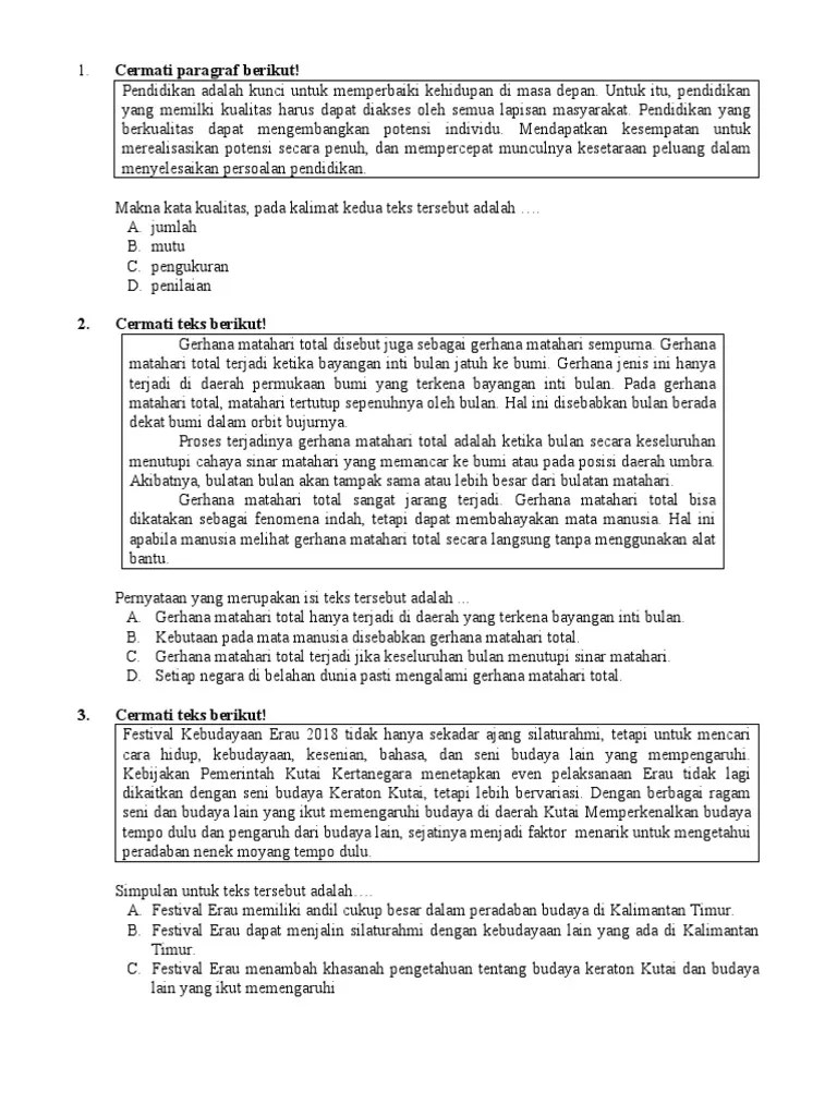 Yang dimaksud dengan andil adalah kata yang memiliki artinya, silahkan ke tabel. Tugas 2 Bahasa Indonesia Pdf