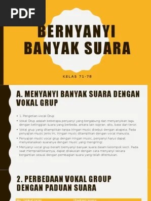 Kelas 7 Bernyanyi Banyak Suara | PDF