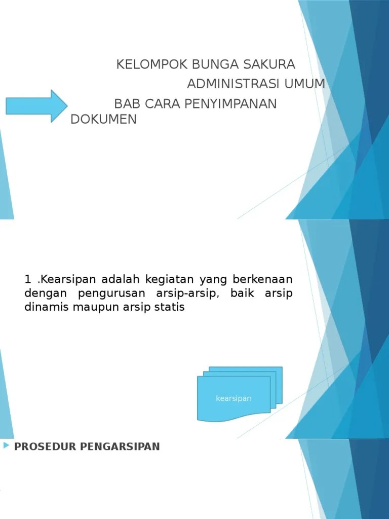 Cara Menyimpan Arsip | PDF