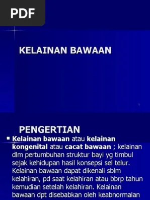Kelainan Bawaan | PDF