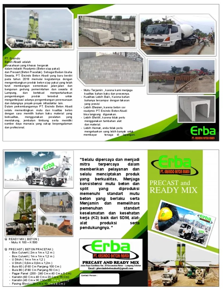 Brosur Pt. Erba | PDF