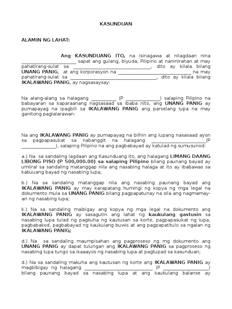 Na ang lahat ng pangkaraniwang. kasunduan