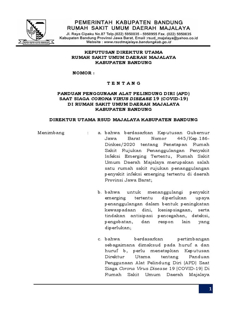 Panduan Apd Selama Wabah Covid | PDF