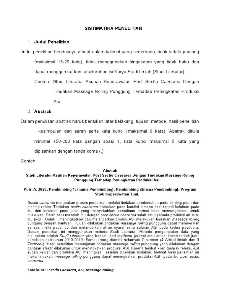 Dalam laporan penelitian akademik seperti skripsi atau tesis, kualitas dari kajian pustaka tak jarang digunakan penguji untuk menilai seberapa . Studi Literatur Pdf
