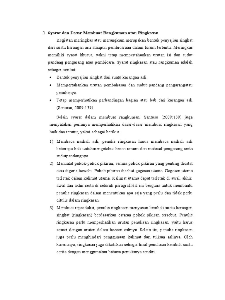 Cara Merangkum Isi Berita | PDF