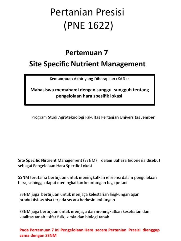 Pertemuan 7 Pertanian Presisi | PDF