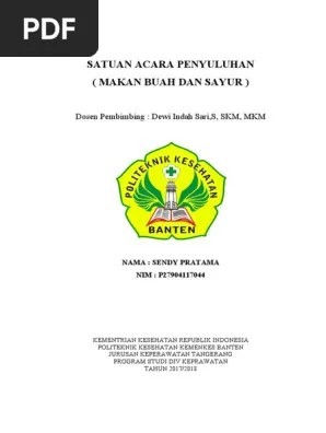Sap Makan Buah Dan Sayur | PDF