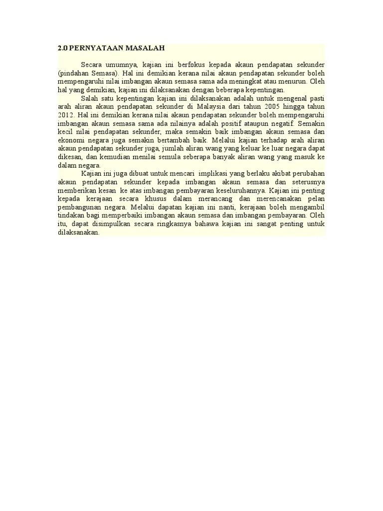Perbezaan antara kaum dijurangkan dari segi bahasanya,budayanya dan . Ekonomi Kerja Kursus 2014 Pernyataan Masalah Pdf