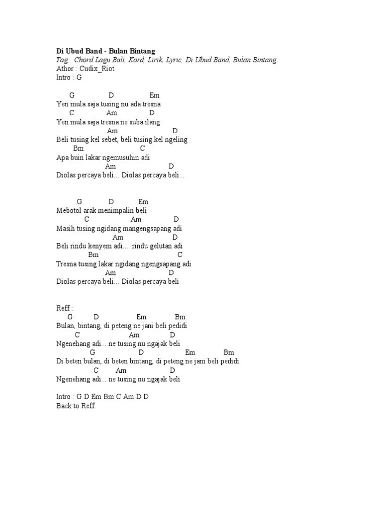 Chord Sebet – Rasanya