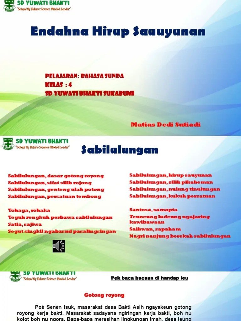 Bahasa SUnda 1 | PDF