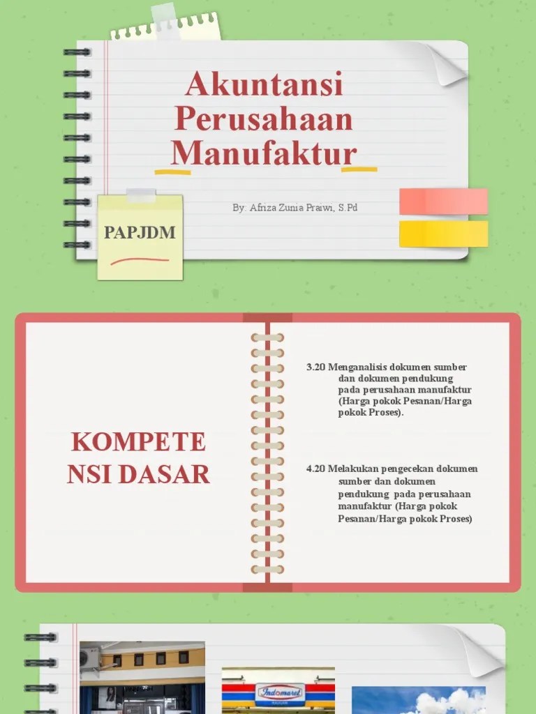 Materi KD 3.1, Manufaktur | PDF