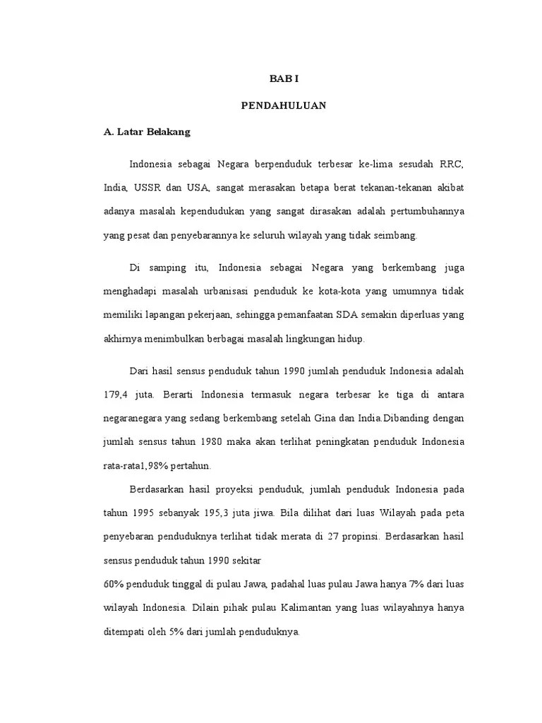 Makalah Kependudukan Dan Lingkungan Hidup | PDF