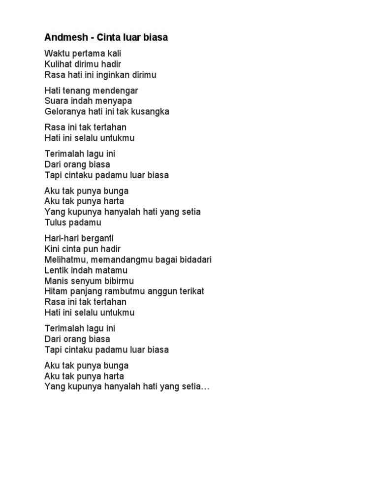 Lirik Lagu | PDF