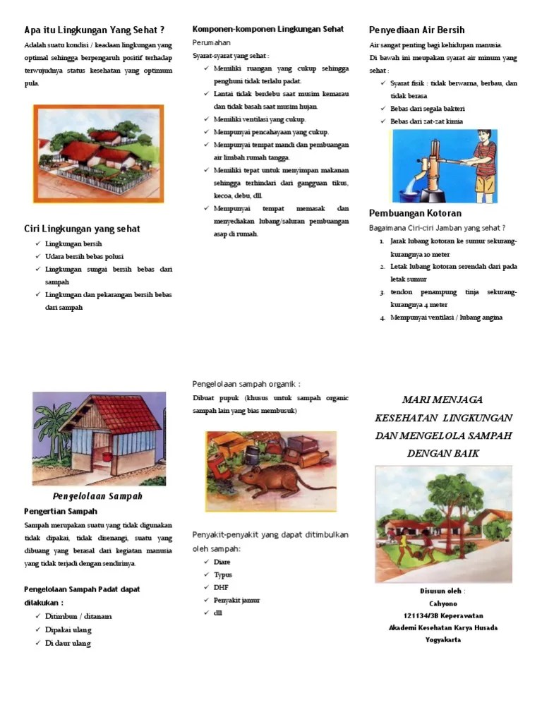 Leaflet Kesehatan Lingkungan | PDF