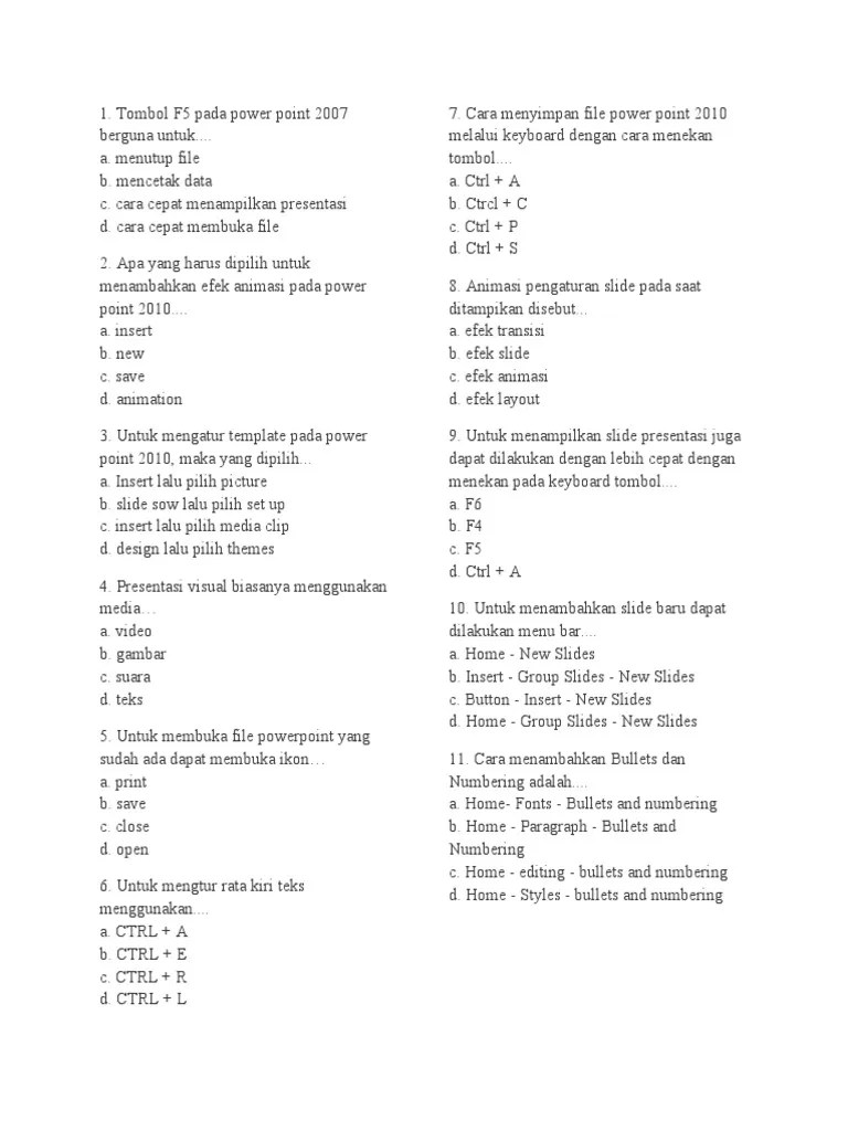 Maybe you would like to learn more about one of these? Soal Uas Tik Kelas 6 Pdf