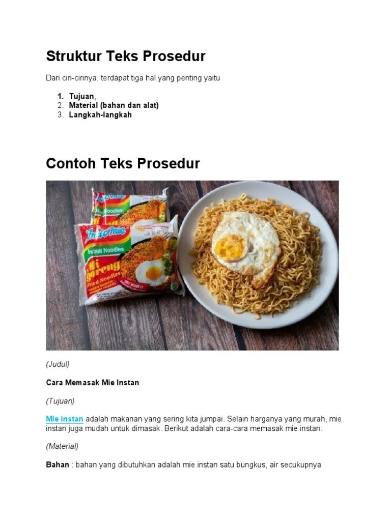 Masukkan 400 ml air kedalam p. Teks Prosedur Pdf