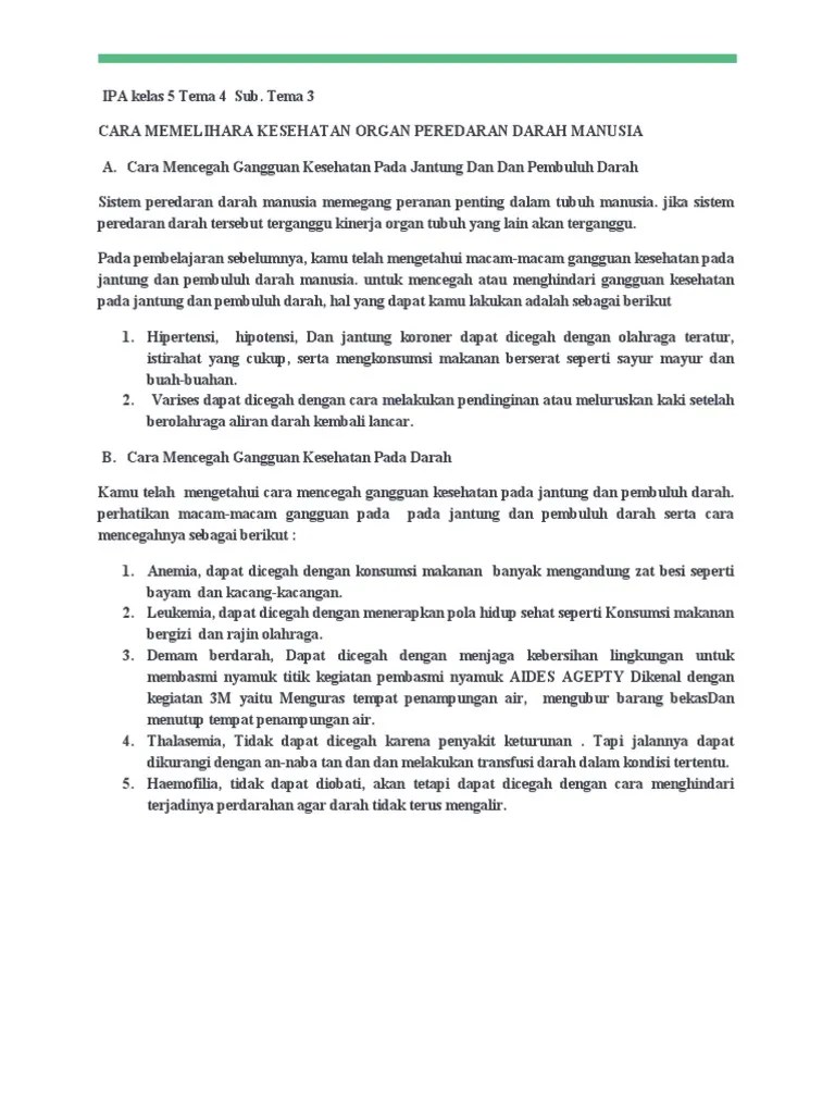 Cara Menjaga Peredaran Darah Agar Lancar