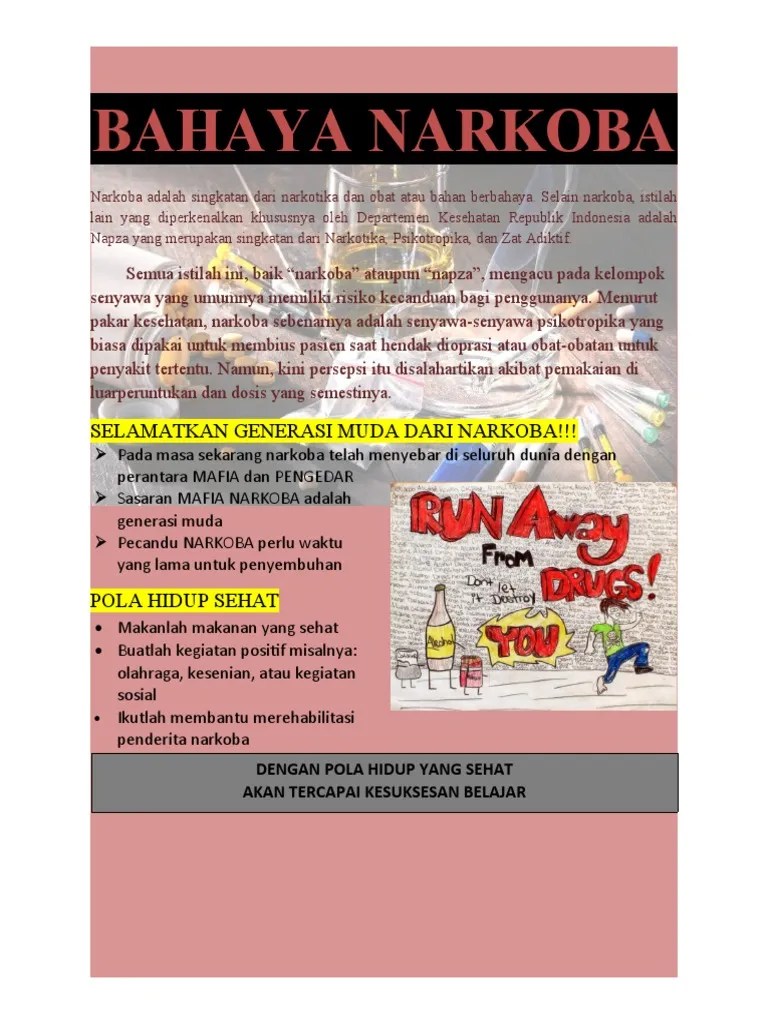 BAHAYA NARKOBA RAFIDA Pamflet | PDF