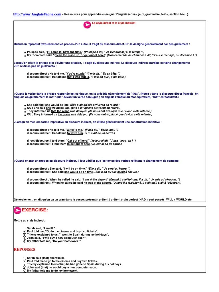 1 Direct 3 | PDF | Phrase | Unités sémantiques