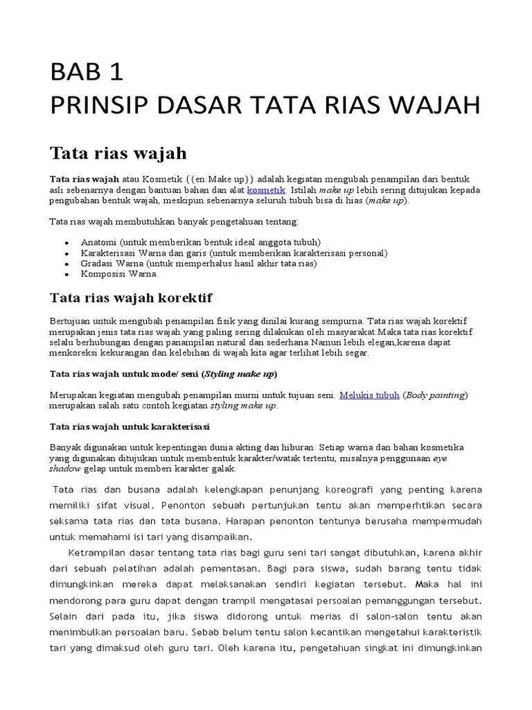 Gambar mewarnai ketupat lebaran gambar mewarnai untuk anak paud tk dan. Bab 1 Prinsip Dasar Tata Rias Wajah Pdf