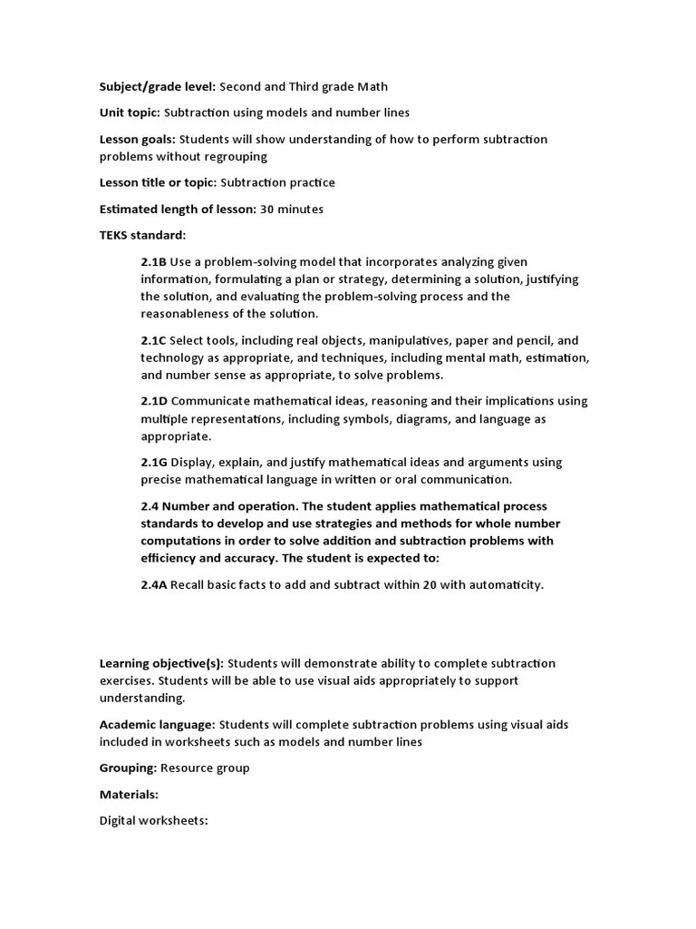 Note that the answers are on the 2nd page of the pdf. Lesson Plan 2 Math Mariana Bayona Pdf Educational Psychology Teaching Mathematics