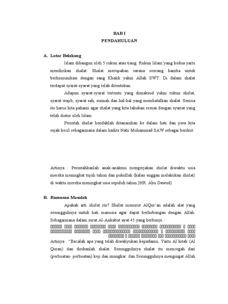 Makalah Shalat Tiang Agama | PDF