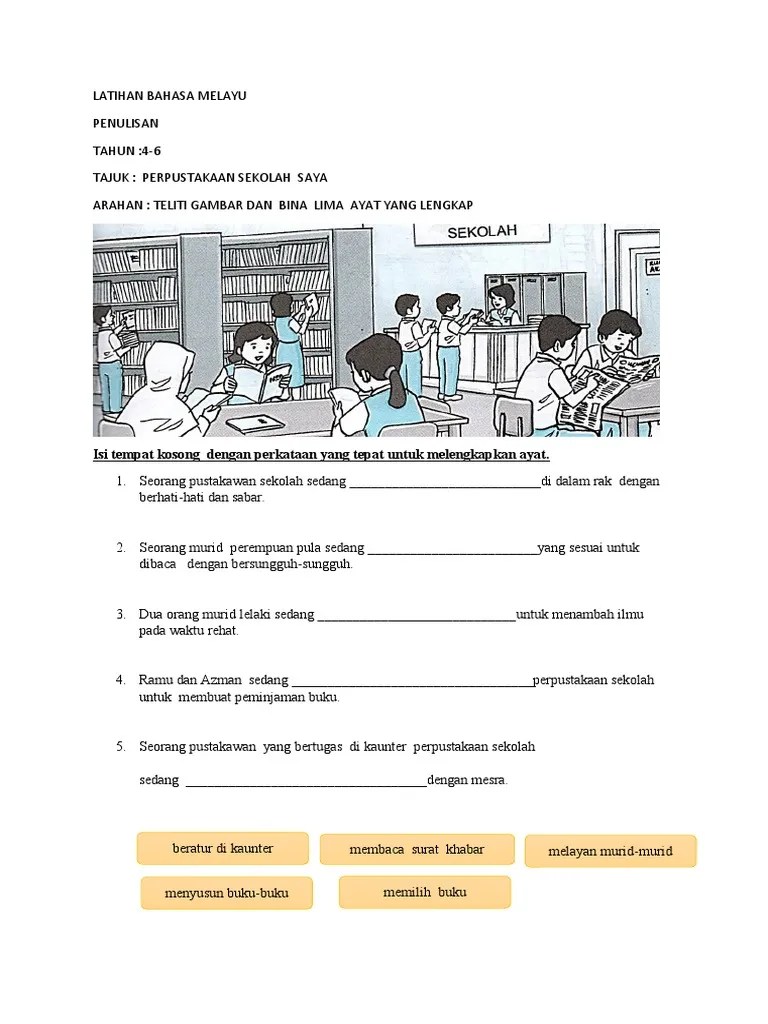 Layari dan langgan modul pembelajaran l. Latihan Bina Ayat Perpustakaan Sekolah Saya Pdf