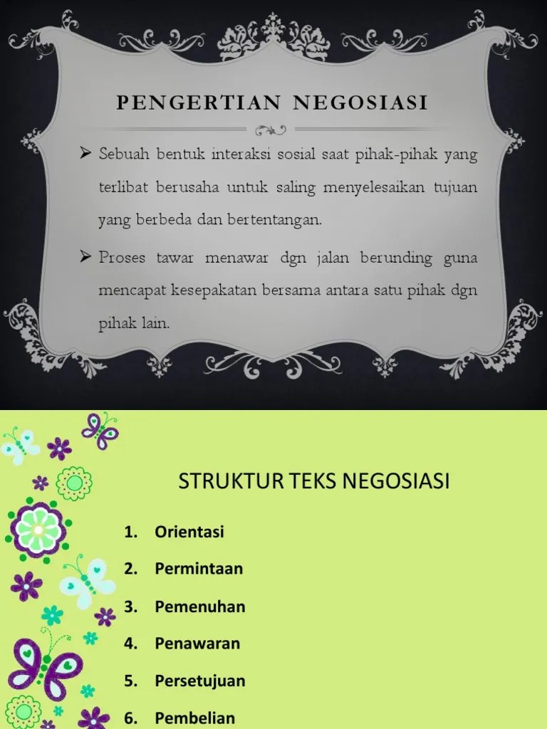 Teks Negosiasi (RANGKUMAN) | PDF