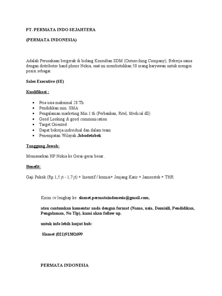 Itulah mengapa peran surat lamaran kerja dalam diterimanya kamu di sebuah perusahaan sangat besar. Lamaran Pekerjaan Pdf