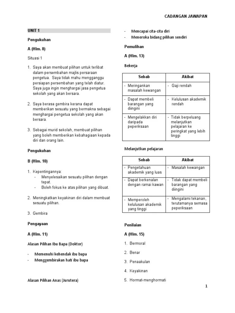 Soalan, nota, latihan, modul … (pb). Jawapan Buku Teks Ting 3 Pdf